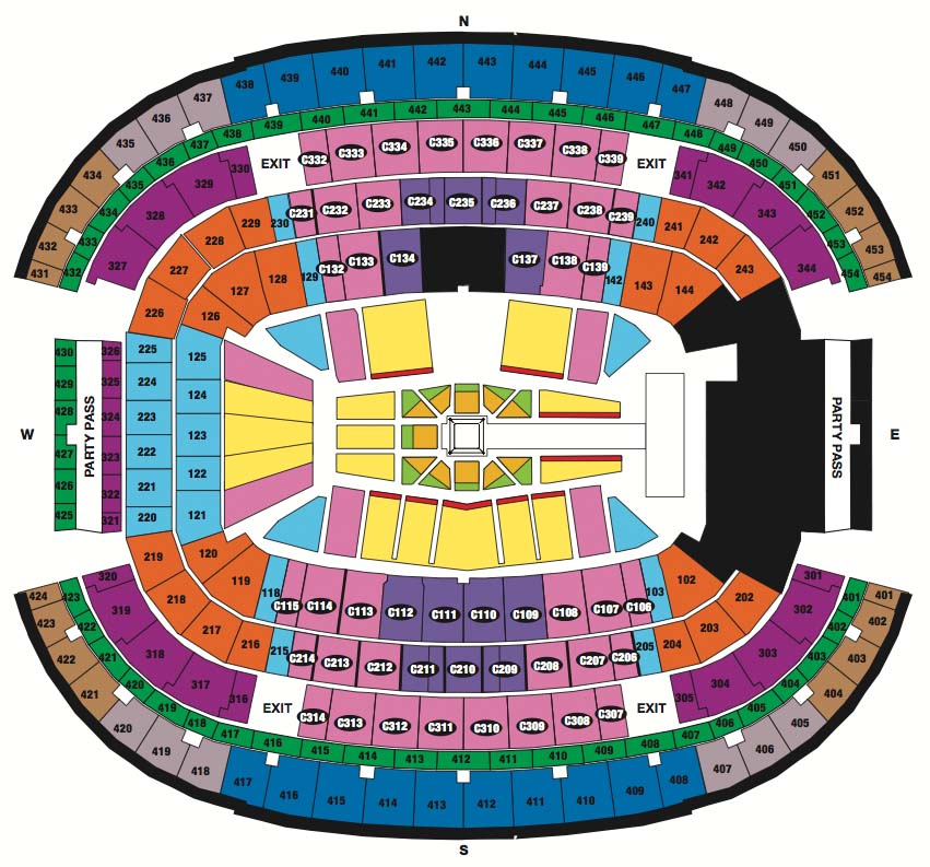 Wrestlemania Seating Chart New Orleans