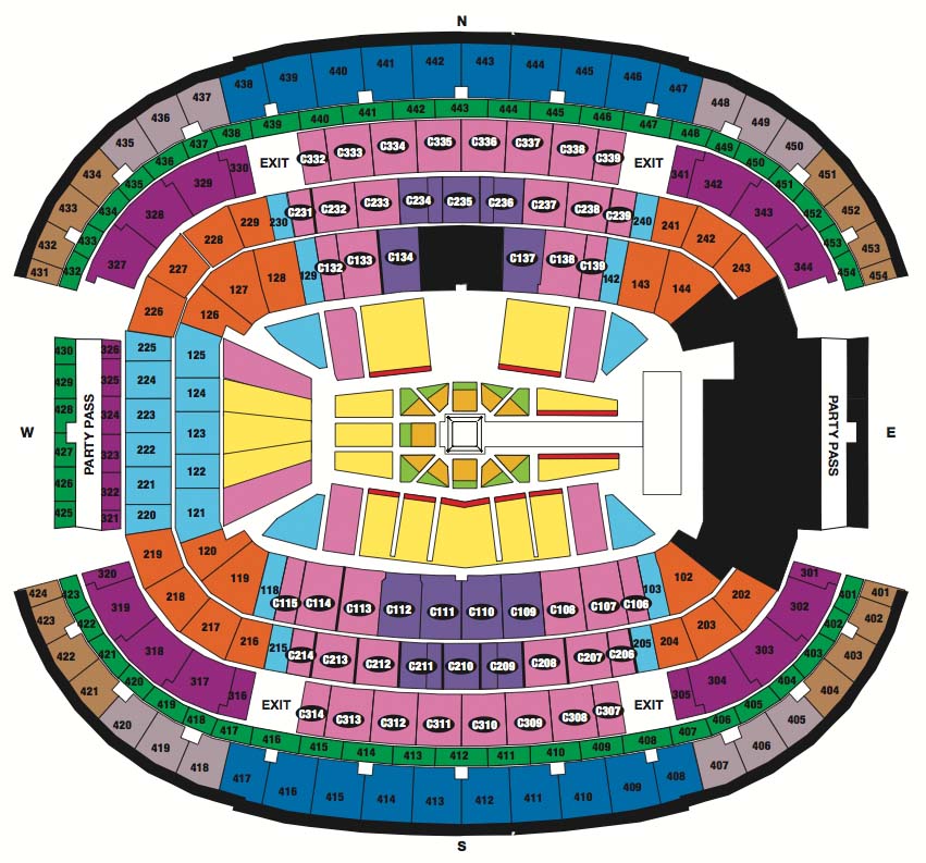 Metlife Seating Chart Wrestlemania