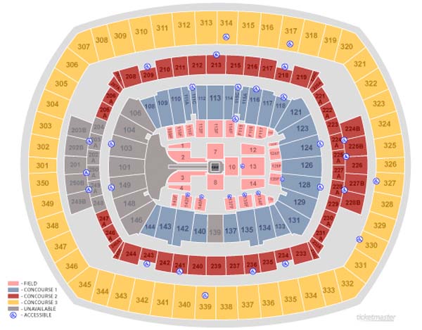 Metlife Seating Chart Wrestlemania