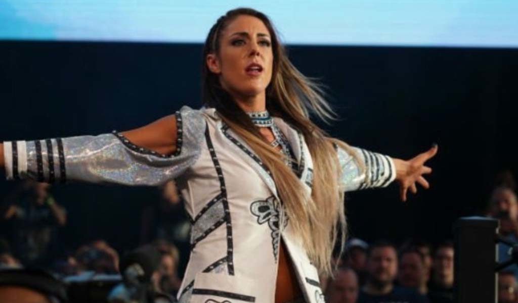 AEW takes a dig at NXT by recreating the scene of Britt Baker at ...